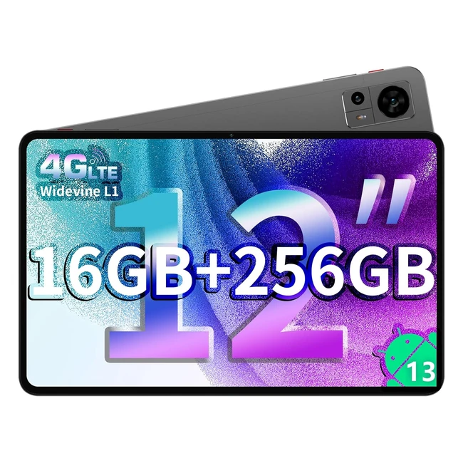 Tablet Teclast T60 12 Pulgadas Android 13 16GB RAM 256GB ROM 2TB TF 4G LTE 5G Wi