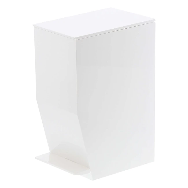 Pattumiera Gerson Bagno Plastica Bianco 19x12x275cm - Design Giapponese