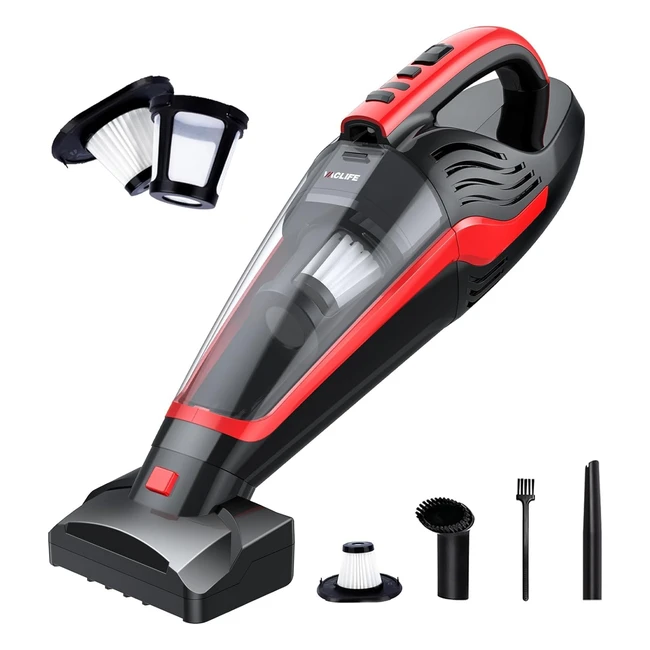 Vaclife Handheld Vacuum for Pet Hair - Cordless Car Vacuum Cleaner with Motorize