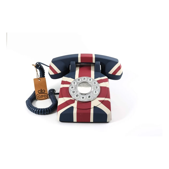 GPO Telefono Vintage Union Flag Artdeco Retro - Alta Qualit e Design Elegante