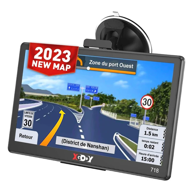 GPS Voiture Xgody 7 pouces - Cartes 2023 FranceEurope - Mises  jour gratuites