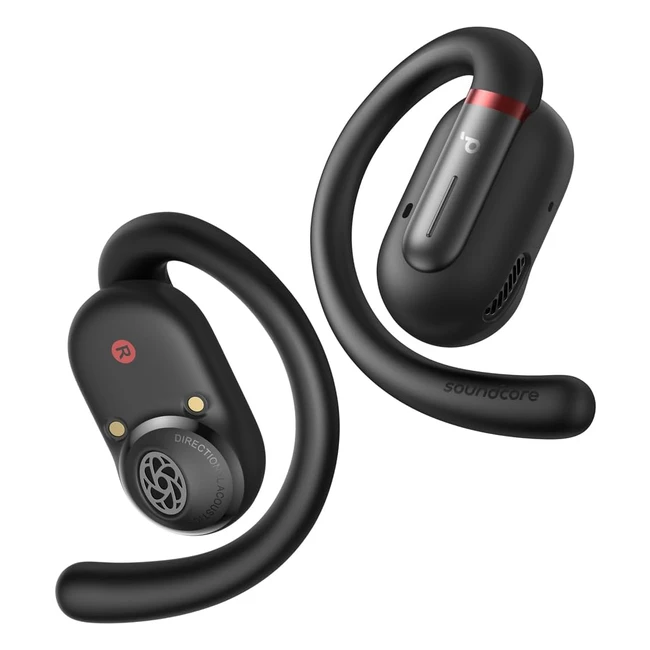 Soundcore by Anker V30i OpenEar Headphones - Ultra Comfort, Lightweight Design, Snug Fit, Ergonomic Ear Hooks, Robust Bass, 36H Playtime, Bluetooth 5.3, App Control, Clear Calls, Wireless Earbuds