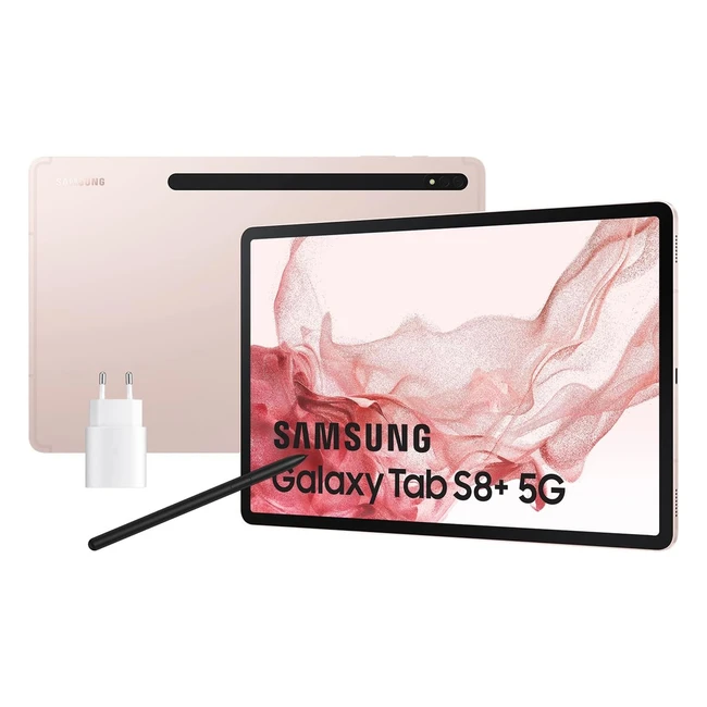 Samsung Galaxy Tab S8 124 8GB RAM 128GB 5G Android 12 Rosa