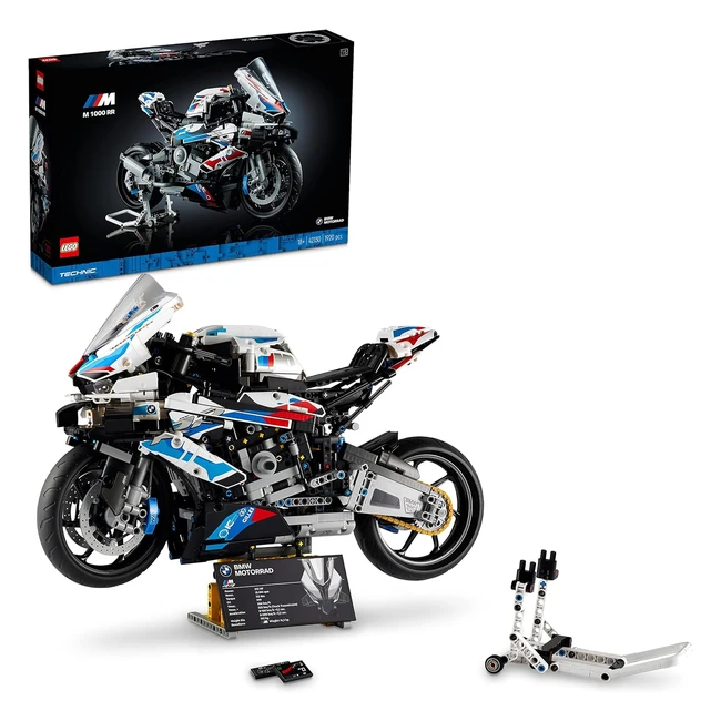 Lego 42130 Technic BMW M 1000 RR Motorradmodell - Authentische Details, 3-Ganggetriebe, ideales Geschenk für Männer und Frauen