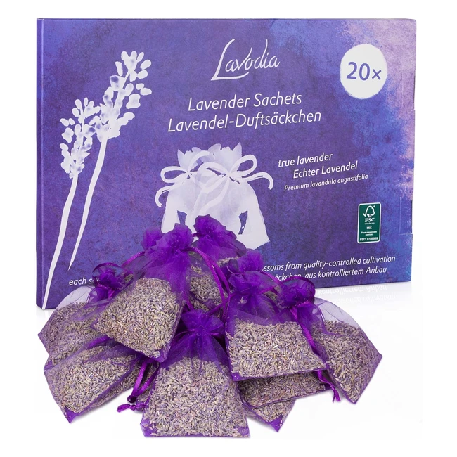 Lavendel Duftsckchen Kleiderschrank 20x6g - Mottenschutz und Raumduft