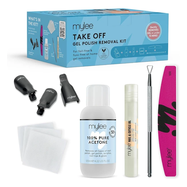 Mylee Take Off Ultimate Nail Gel Polish Removal Kit - Quick Hassle-Free Salon-