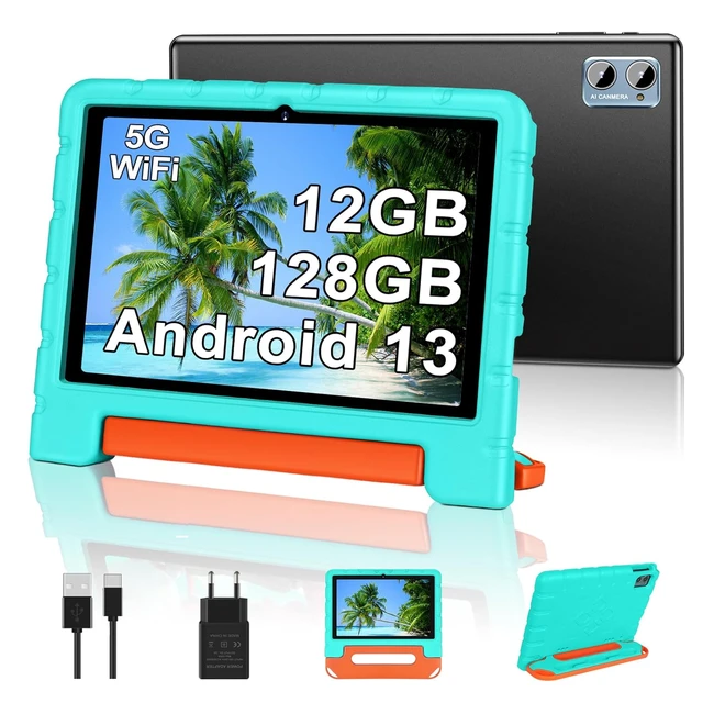 Tablet Ziovo 2024 10 Pulgadas Android 13 12GB RAM 128GB ROM TF 1TB 5G WiFi BT 5