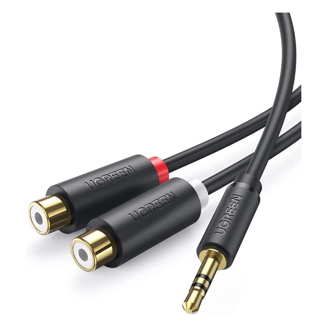 UGreen RCA Female to 3.5mm Cable Adapter - High Quality Audio Transmission