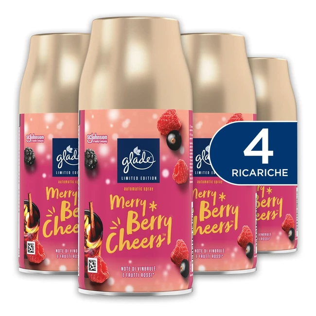 Glade Automatic Spray Merry Berry Cheers - Formato Scorta 4 Ricariche 269ml
