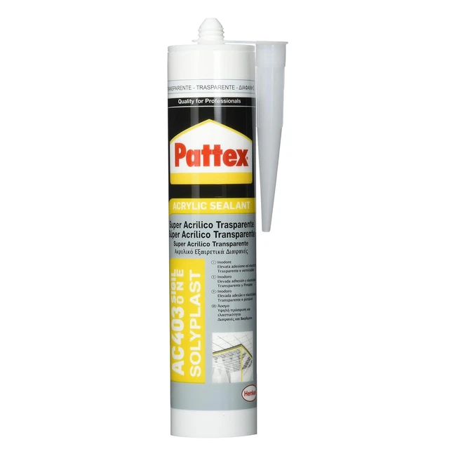 Sellador Pattex 1536074AC para Sanitarios 300ml Transparente