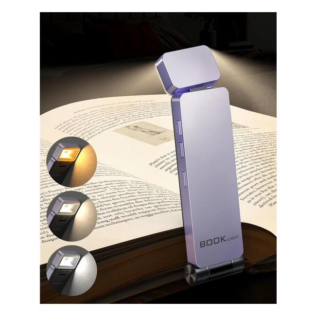 Lampe de lecture rechargeable Tyreses - USB - 3 couleurs et 3 luminosits ajust