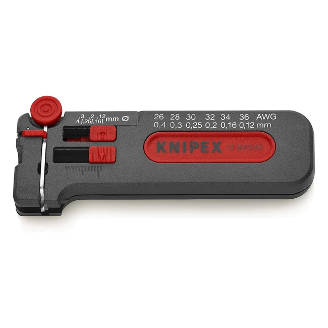 Pelacables Knipex Mini 100mm 12 80 040 SB - Pelado preciso y ajuste de herramien