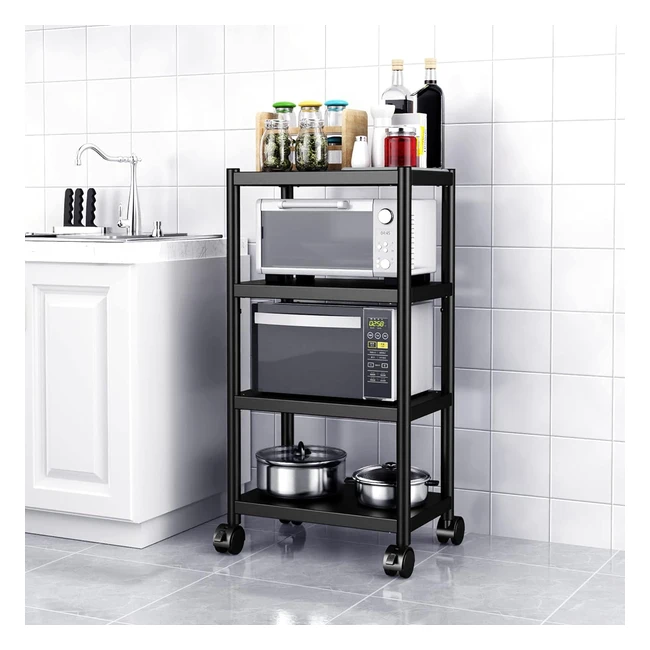 WPT Kitchen Bakers Rack - Scaffale per Forno a Microonde Regolabile in Acciaio I