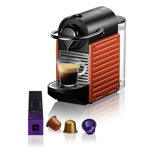 Macchina per caffè espresso Krups Nespresso Pixie XN3045K - Ricette programmabili - Rosso