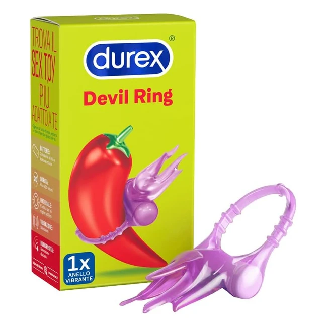 Anello Vibrante Durex Play Little Devil - Stimolazione Clitoridea Intensa