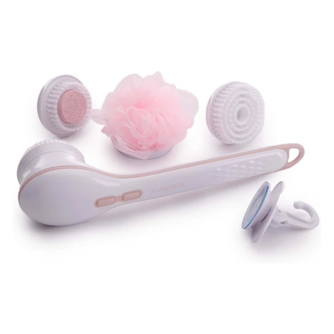 Brosse lectrique pour le corps Finishing Touch Flawless Cleanse Spa avec 3 t