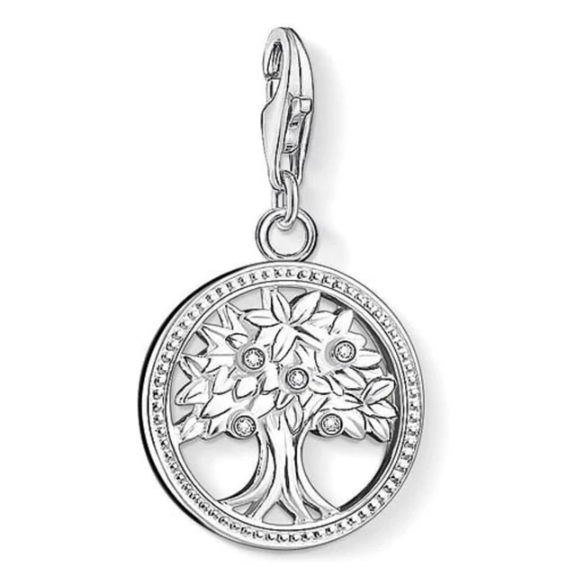 Thomas Sabo Women Charm Pendant - Tree of Life 925 Sterling Silver