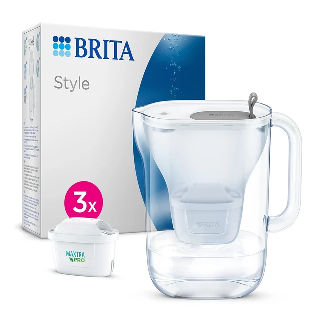 Brita Style Water Filter Jug Blue 24L Starter Pack - Smart LED Flip Lid Maxtra