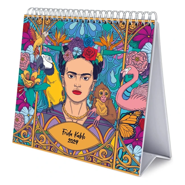 Calendario Grupo Erik 2024 - Frida Kahlo - Base Resistente - Escritorio