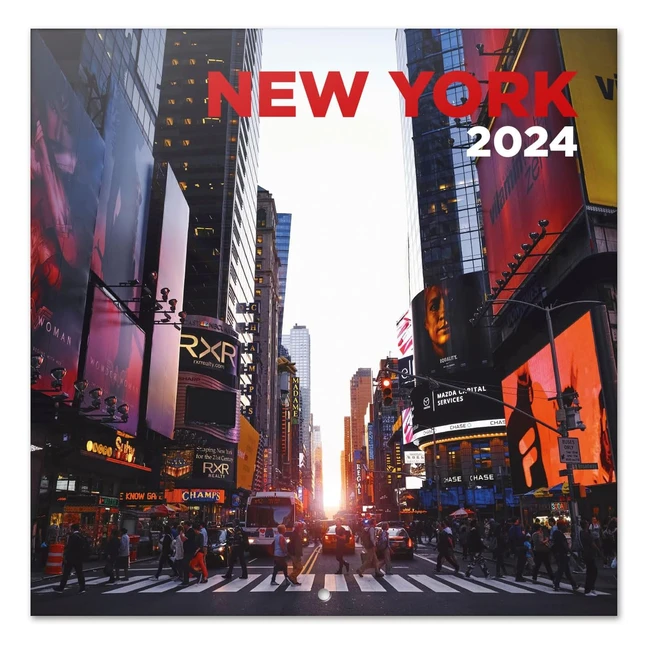 Calendario 2024 da Muro New York - 30x30cm - 12 Mesi + 4 in Omaggio
