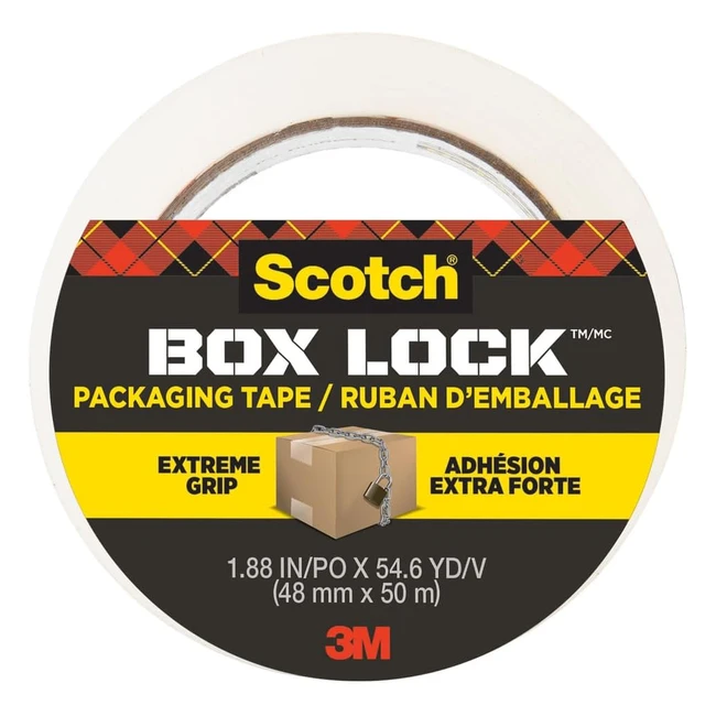 Cinta de embalar Scotch Box Lock 48 mm x 50 m - Calidad y resistencia