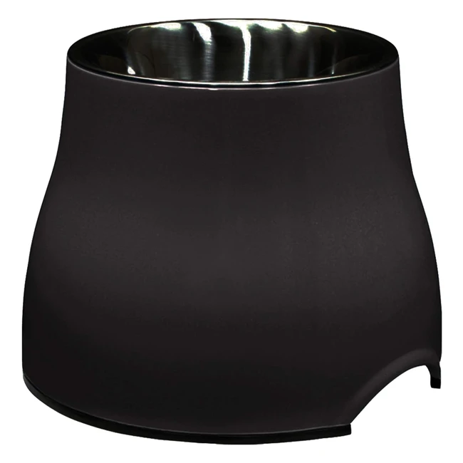 Dogit 2in1 Elevated Dishbowl Black 900ml - Anti-Slip Dishwasher Safe