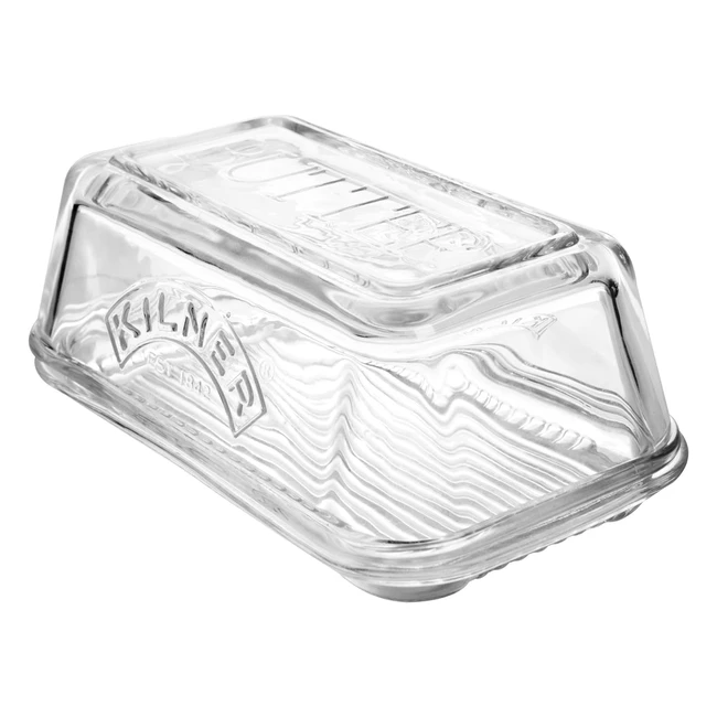 Kilner Vintage Glass Butter Dish with Lid - Store, Serve, and Keep Butter Fresh