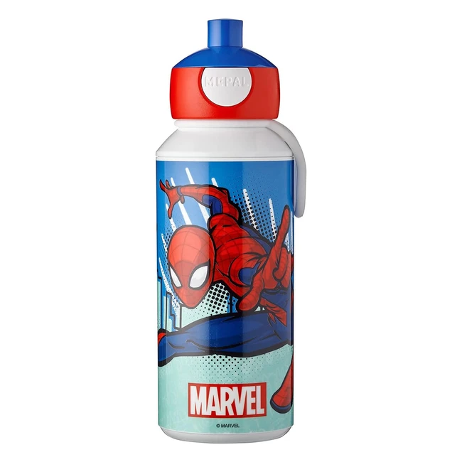 Gourde Mepal Popup Campus Spiderman 400ml - Étanche, Réutilisable, Sans BPA