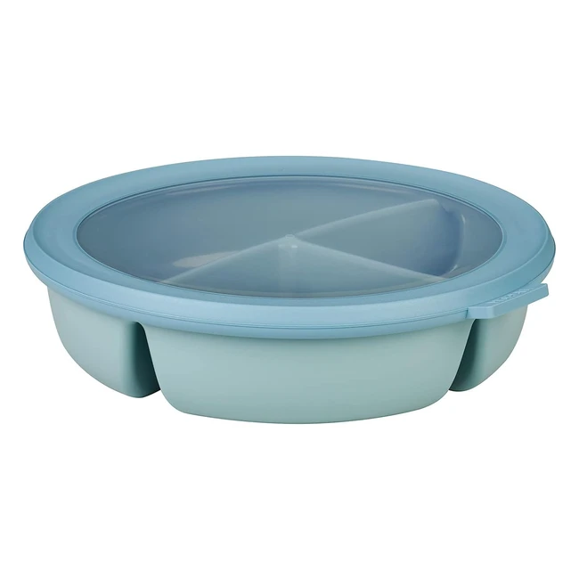 Bol Bento Mepal Cirqula 3 Cases Multiusage - Conservation Hermétique - Meal Prep Containers - Nordic Green