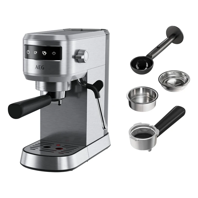 Cafetera Espresso AEG EC616ST - ¡Mejor crema y aroma en cada café! - Envío gratis