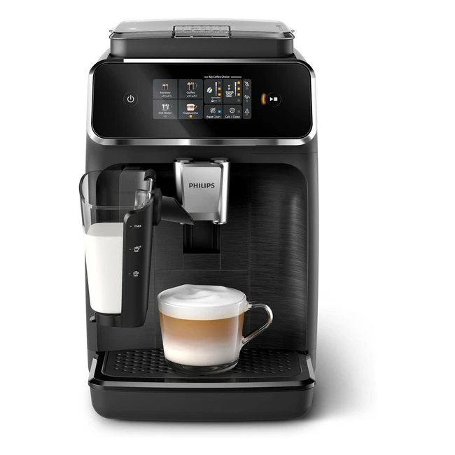 Philips 2300 Serie Kaffeevollautomat 4 Getrnke Touchscreen LatteGo Milchsys