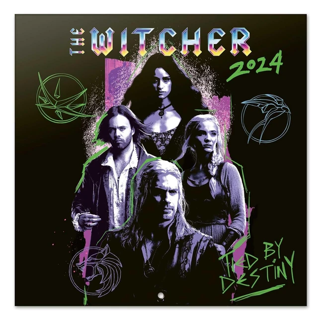 Calendario The Witcher 2024 da Muro - Poster Regalo Incluso - 30x30cm