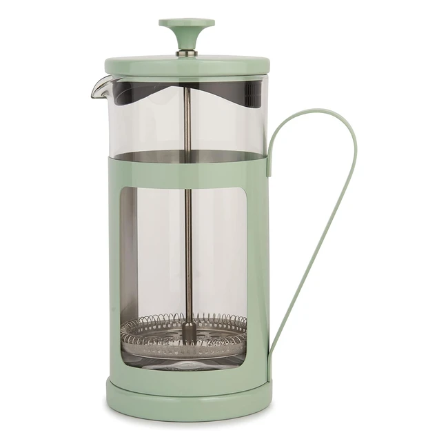Mint Gift Boxed Monaco Stainless Steel Cafetiere - 8 Cup - Flavor-Boosting Fine-Mesh Filter