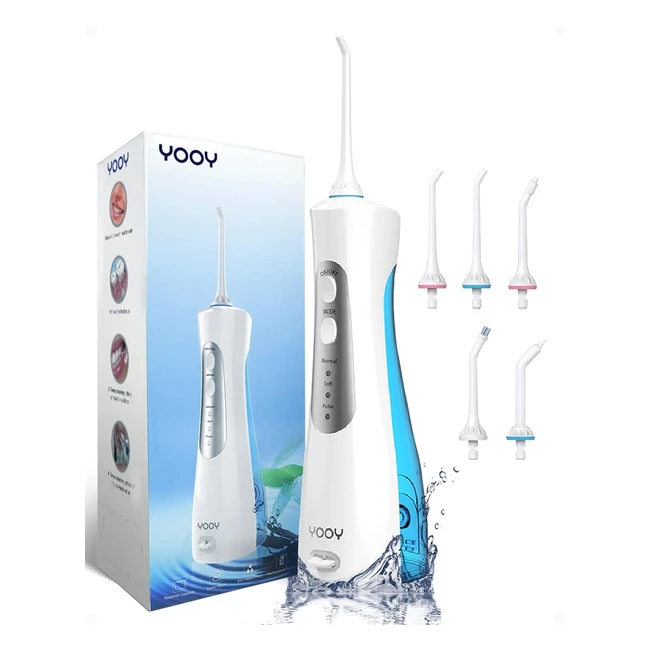 Yooy iDropulsore Dentale Irrigatore Orale Professionale - Pulizia Efficace dei Denti - Ricarica USB