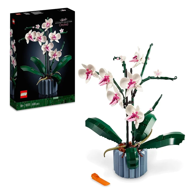 Lego Icons Orchidee - Knstliche Pflanzen Set fr Erwachsene - Modellbausatz -