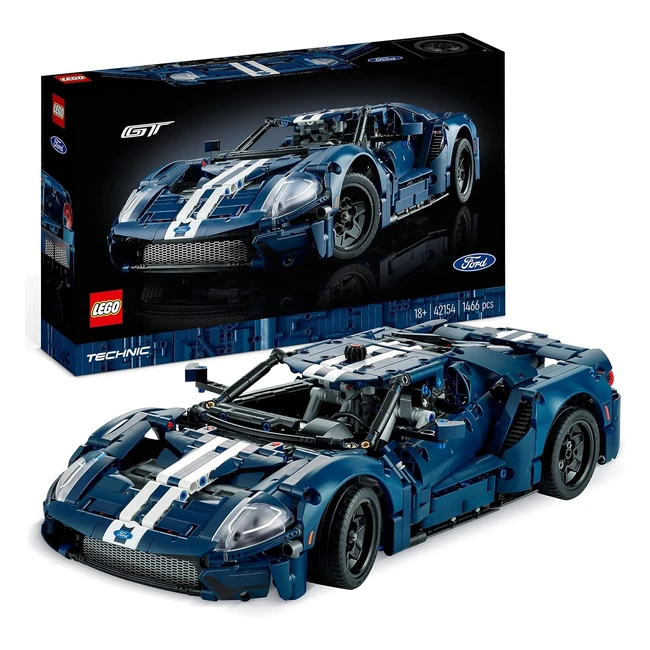 Lego Technic Ford GT 2022 - Automodellbausatz 1:12 - Authentische Details - Valentinstagsgeschenk für Männer, Frauen und Autofans - Set 42154