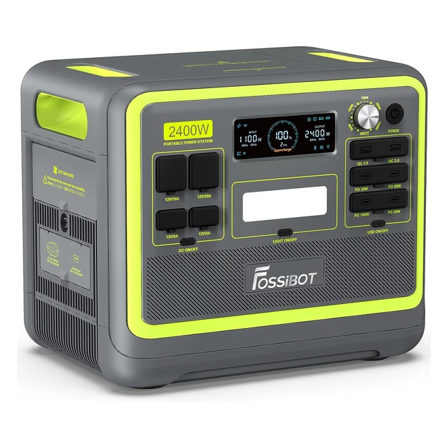 Gnrateur lectrique portable Fossibot F2400 - Batterie LiFePO4 2048Wh - 3 s