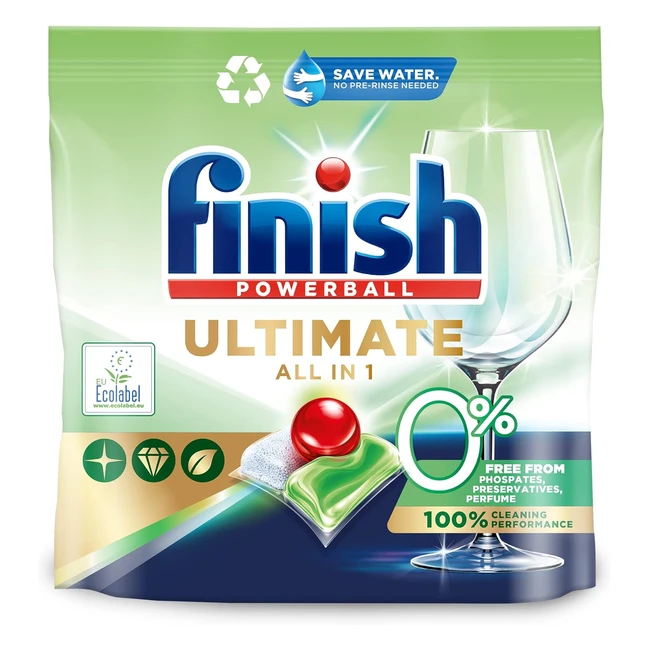 Finish Ultimate All-in-One Dishwasher Tablets 100s - 0 Phosphates Fragrance-Fr