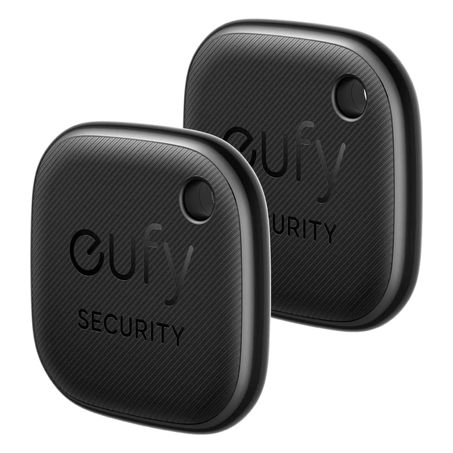 eufy security Localisateur d'articles Bluetooth 2 pack - Traqueur pour clés, écouteurs et bagages - Résistant à l'eau - Fonctionne avec Apple Find My iOS