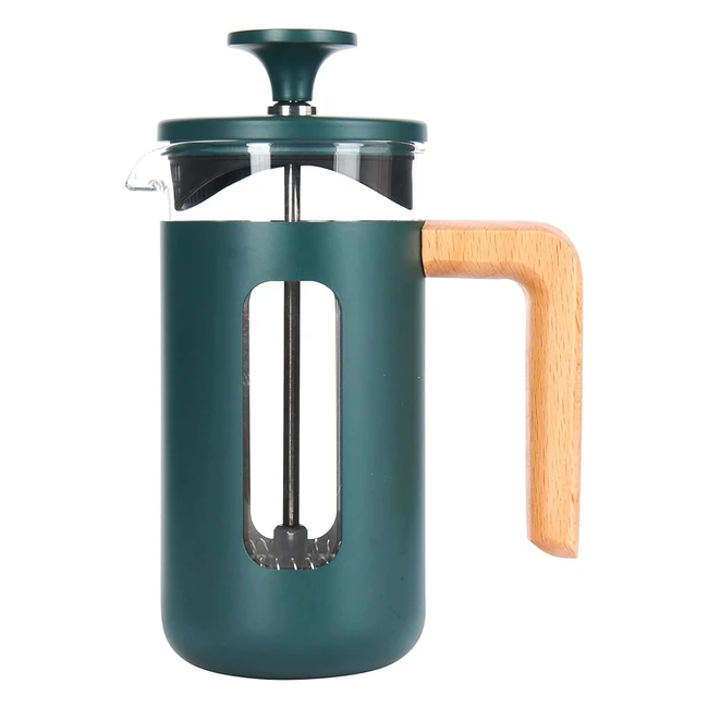 La Cafetiere Pisa Stainless Steel Cafetiere - Green - 3 Cup - Gift Boxed