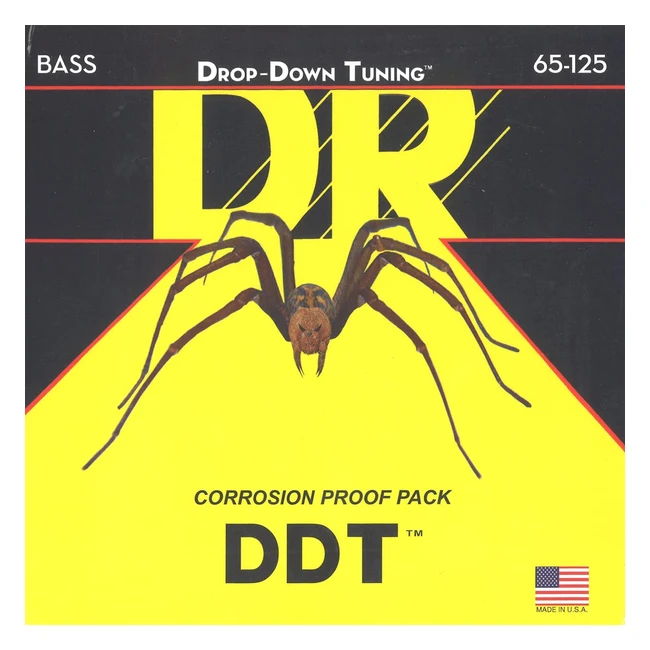 Cuerdas de bajo DR Strings DDT65 - Mayor durabilidad y afinacin precisa
