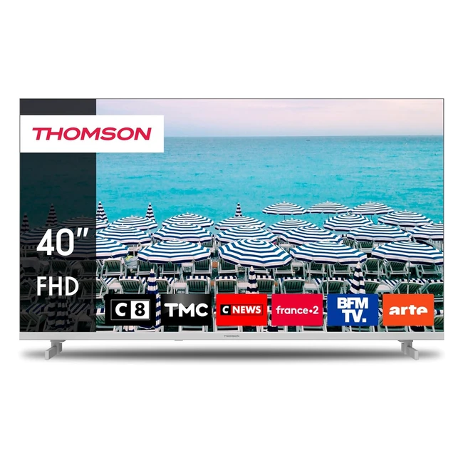Thomson 40 pouces 101 cm FHD LED Blanc TL Easy TV 40FD2S13W