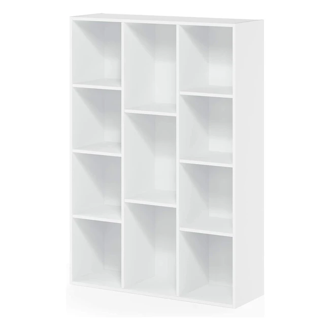 Bibliothque rversible Furinno 11 cubes blanc - Design lgant et fonction