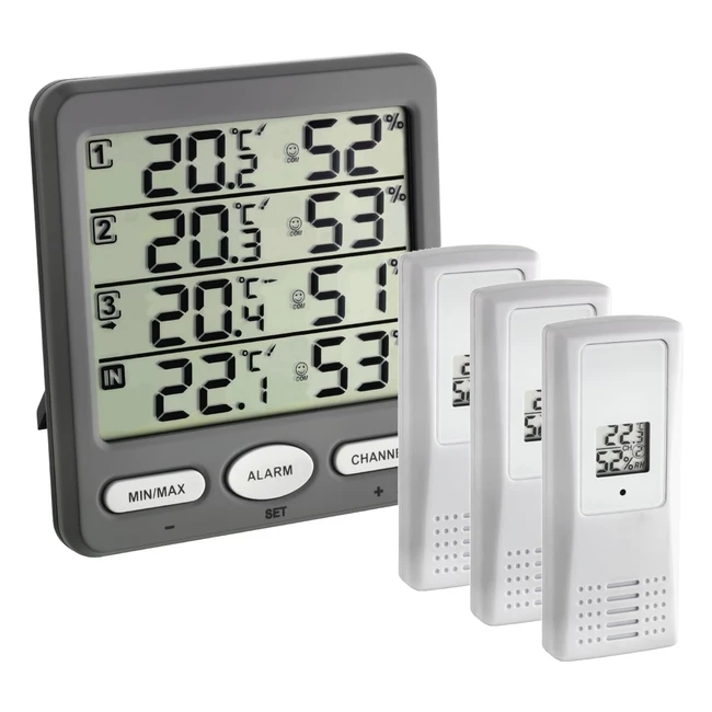 Termoigrometro Digitale Radiocontrollato Klimamonitor 30305410 - Monitoraggio Clima Ambientale