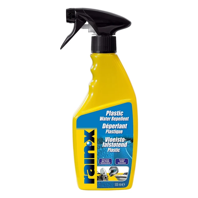 Spray déperlant RainX pour plastique 500ml - Qualité premium