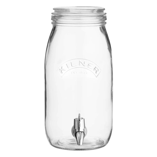 Kilner 3L Glass Drinks Dispenser | Perfect for Home Hosting | Easy Tap Cleaning