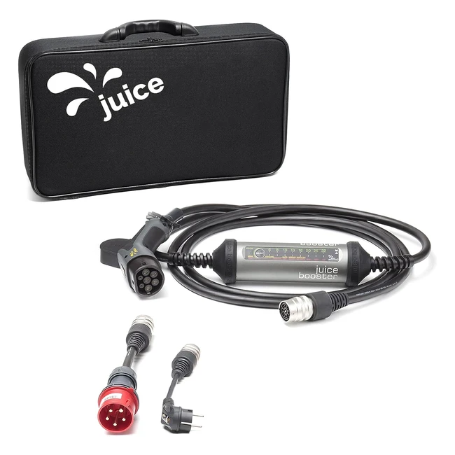 Cargador Coche Eléctrico Juice Booster 2 Basic Set 22kW - Sin Instalación - Ligero e Impermeable