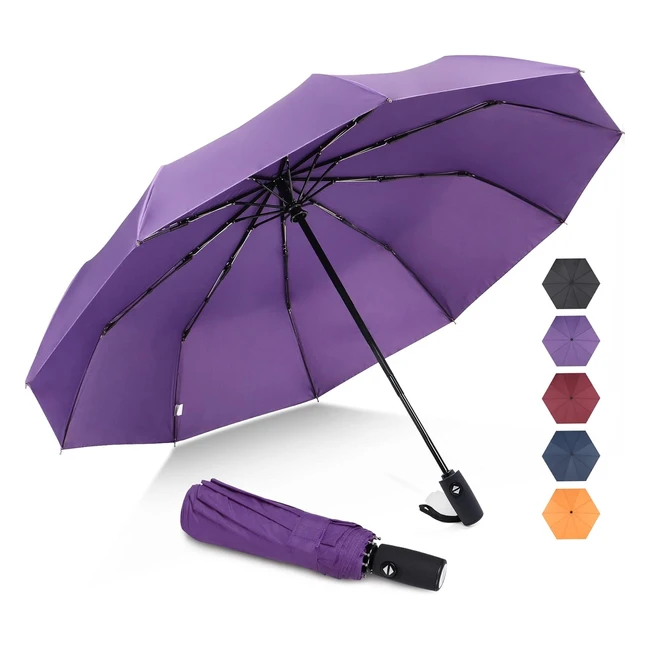 Paraguas Plegable Antiviento Zomake - Protección Solar UV - Automático - Resistente al Viento
