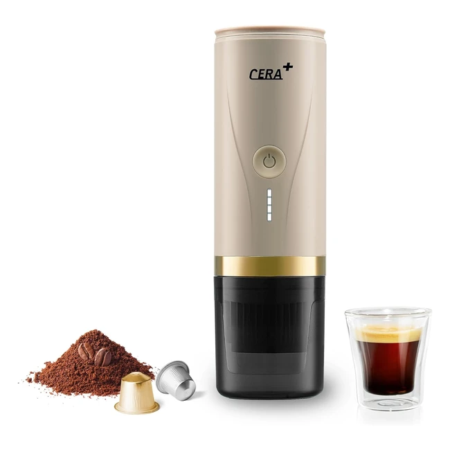 Cafetera Mini Porttil 20 Bares - Calentamiento en 34 min - Compatible con Cp