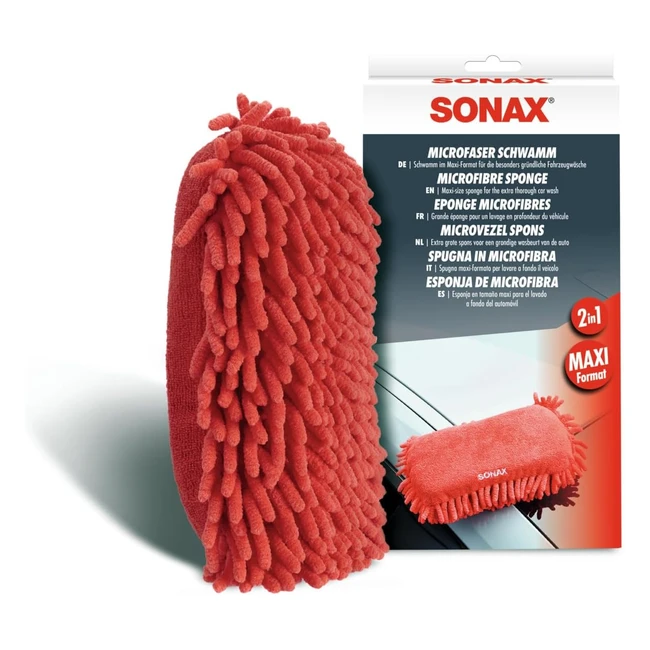 Sonax Esponja de Microfibras Maxi - Limpieza Minuciosa - N° 04281000